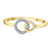 Interlocked Circle Diamond Ring