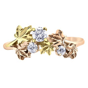 Maple Leaf Cluster Ring with Canadian Diamonds