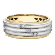 Two-Tone Gold Ring with Canadian Diamonds