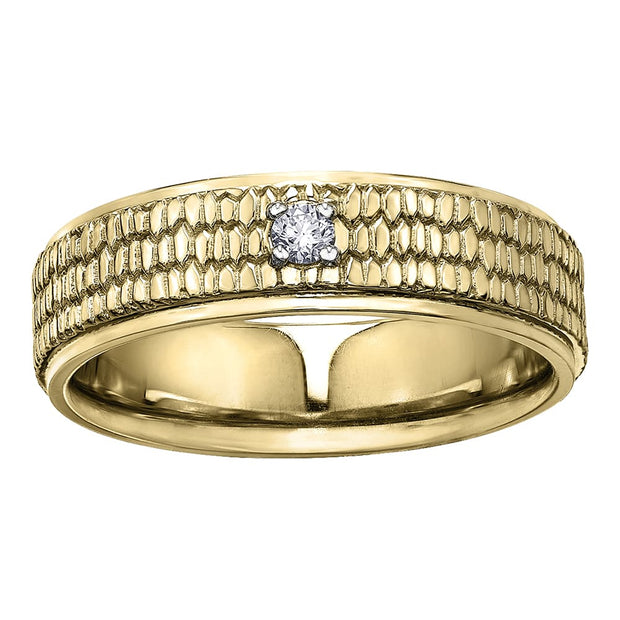 Men's Beaver Tail Canadian Diamond Band