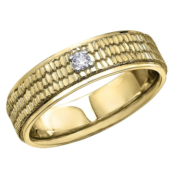 Men's Beaver Tail Canadian Diamond Band