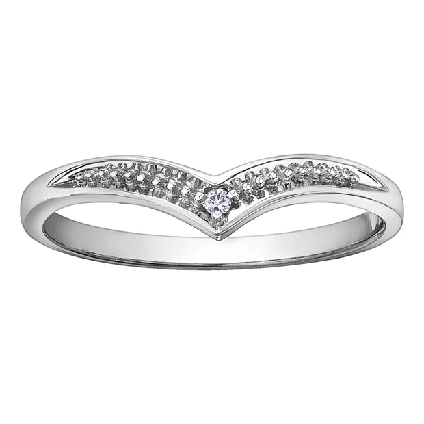 V-Shaped Diamond Band
