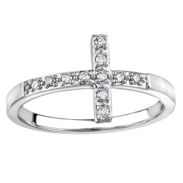Diamond Cross Ring