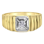 Canadian Diamond Two-Tone Gold Ring