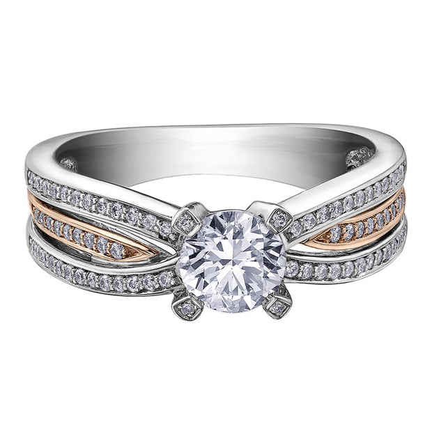 Two-Tone Canadian Diamond Engagement Ring