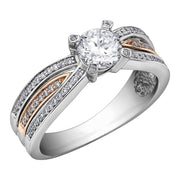 Two-Tone Canadian Diamond Engagement Ring