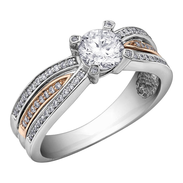 Two-Tone Canadian Diamond Engagement Ring