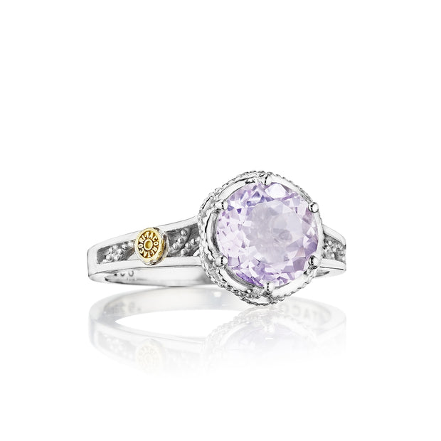 Tacori Crescent Crown Rose Amethyst Ring