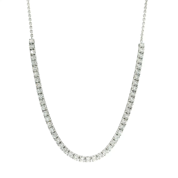 Classic Diamond Tennis Necklace
