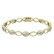 Bracelet in 14k Gold with Diamonds
