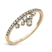 ZR2010 Right Hand Ring in 14k Gold with Diamonds