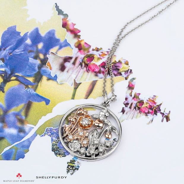 Atlantic Provices Garden Pendant with Canadian Diamonds