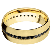 14K Yellow Gold + Satin Finish