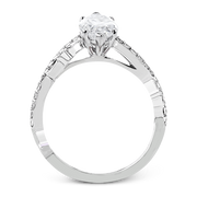 Bague de fiançailles en or 18 carats avec diamants