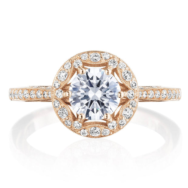 Round Bloom Engagement Ring