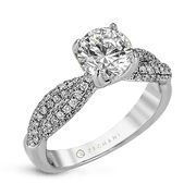 ZR1035 Engagement Ring in 14k Gold with Diamonds