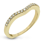 Bague d'anniversaire ZR436 en or 14 carats avec diamants