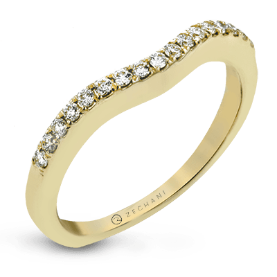 Bague d'anniversaire ZR436 en or 14 carats avec diamants