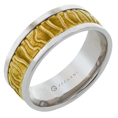 ZM107 Men Ring in 14k Gold