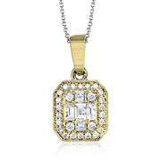 ZP732 Pendant in 14k Gold with Diamonds