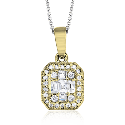 ZP732 Pendant in 14k Gold with Diamonds