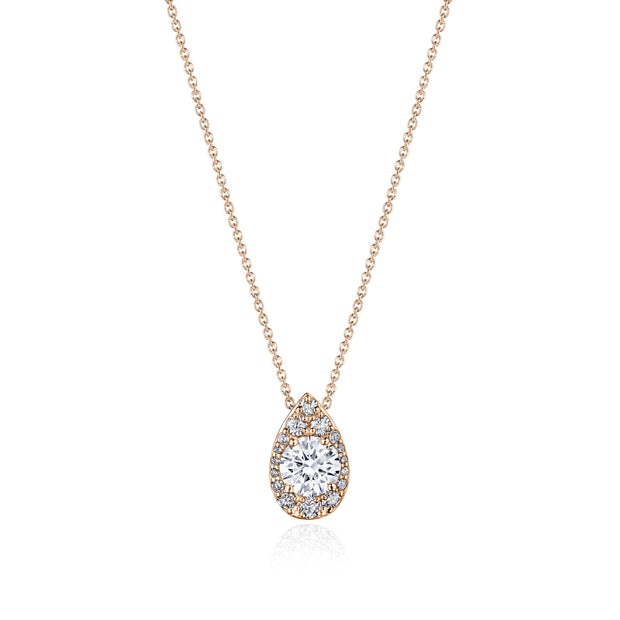 17"" Pear Bloom Diamond Necklace