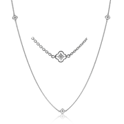 Necklace in 18k Gold with Diamonds