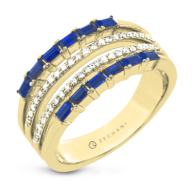 ZR2051 Right Hand Ring in 14k Gold with Diamonds