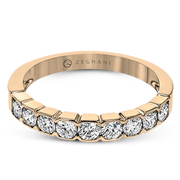 ZR1601 Anniversary Ring in 14k Gold with Diamonds