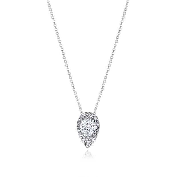 17"" Pear Bloom Diamond Necklace