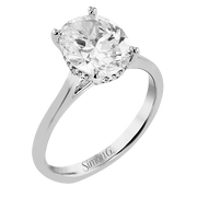 Bague de fiançailles en or 18 carats avec diamants