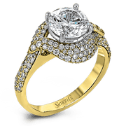 Engagement Ring in 18k Gold with Diamonds