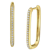 Rectangular Hoop Earrings