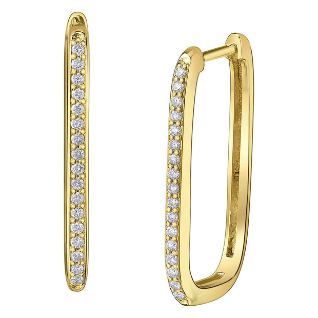 Rectangular Hoop Earrings