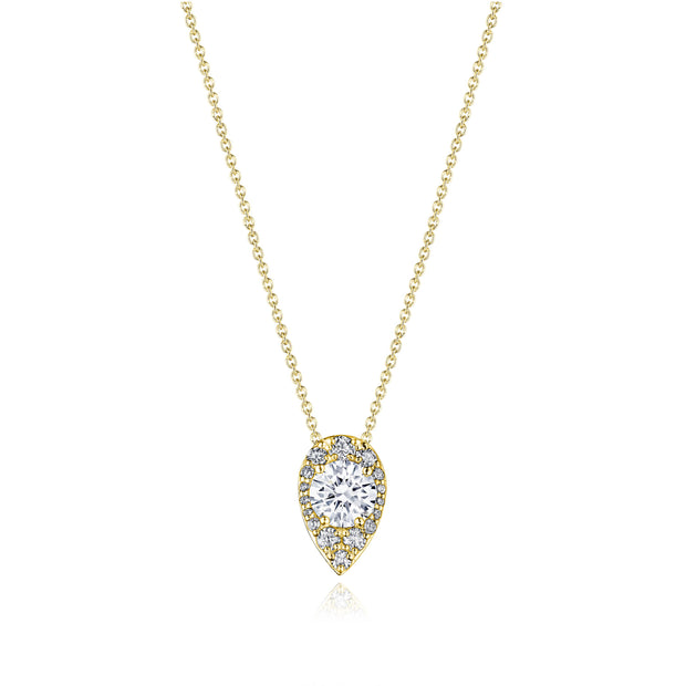 17"" Pear Bloom Diamond Necklace