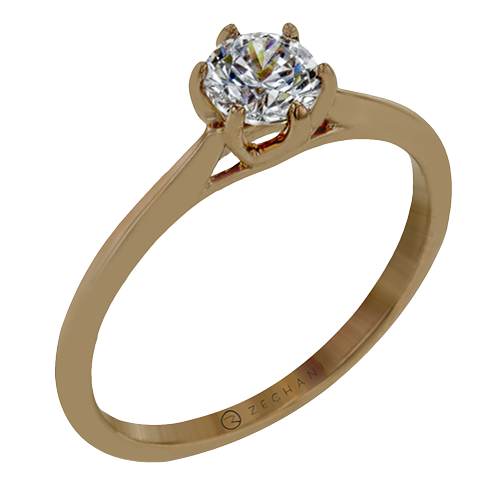 ZR1727 Wedding Set in 14k Gold with Diamonds