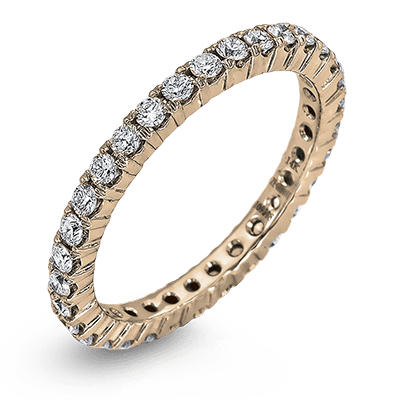 Bague d'anniversaire ZR37 en or 14 carats avec diamants