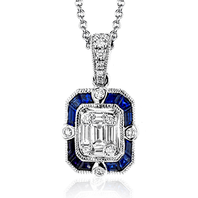 Pendentif ZP857 en or 14 carats avec diamants