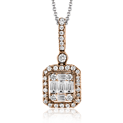 Pendentif ZP1051 en or 14 carats avec diamants