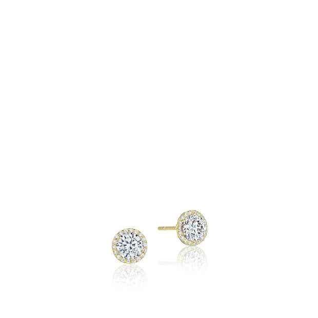 Dantela Bloom Diamond and Cubic Zirconia Stud Earrings
