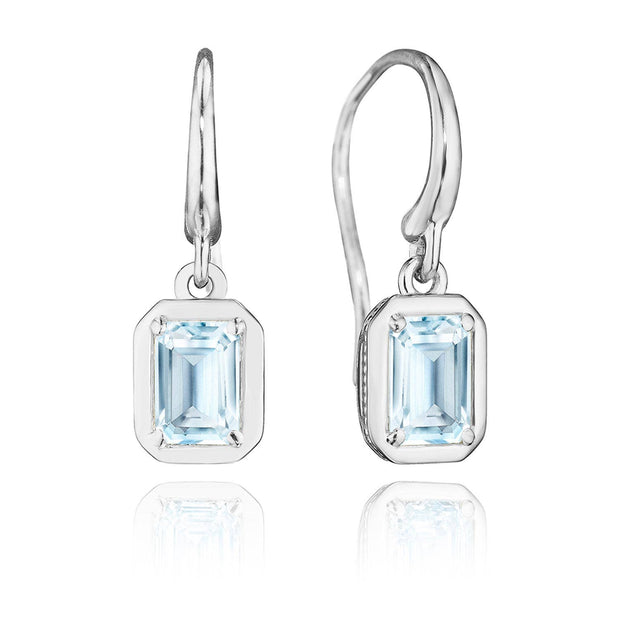 Sky Blue Topaz French Wire Earring - 1.4ct