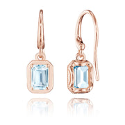 Sky Blue Topaz French Wire Earring - 1.4ct