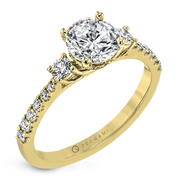 ZR1902 Engagement Ring in 14k Gold with Diamonds