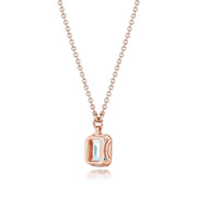 Sky Blue Topaz Necklace - 0.7ct
