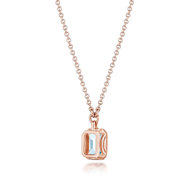 Sky Blue Topaz Necklace - 0.7ct
