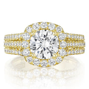 Round Bloom Engagement Ring