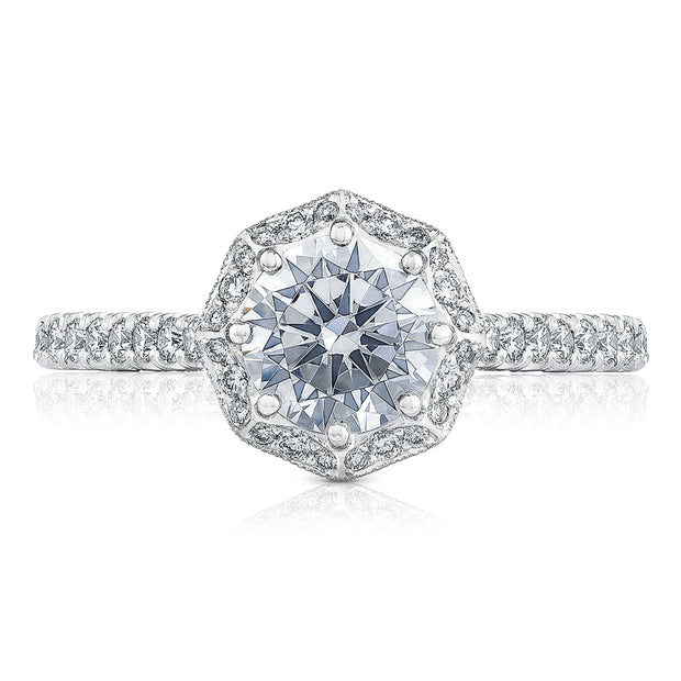 Round Bloom Engagement Ring