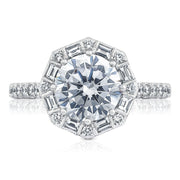 Round Bloom Engagement Ring