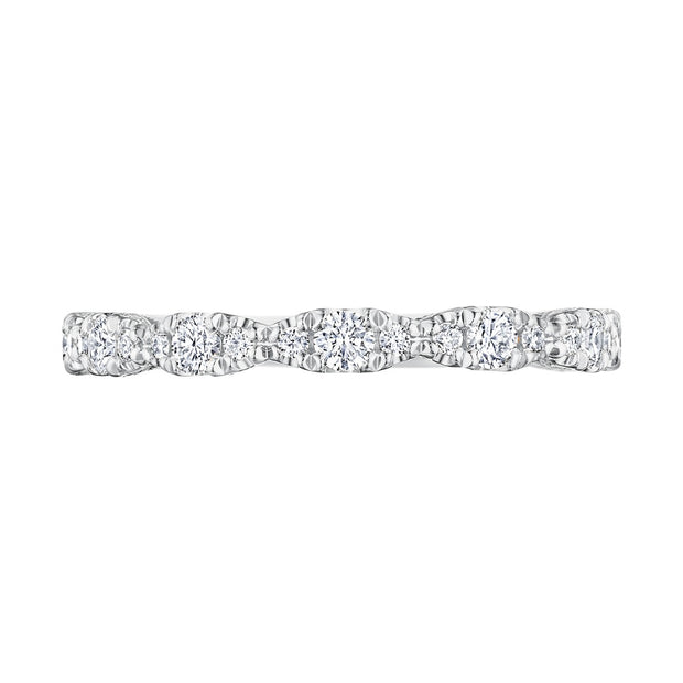 Marquise Shape Design Detail Wedding Band