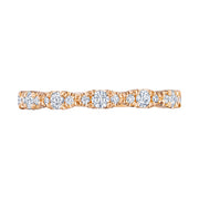Marquise Shape Design Detail Wedding Band